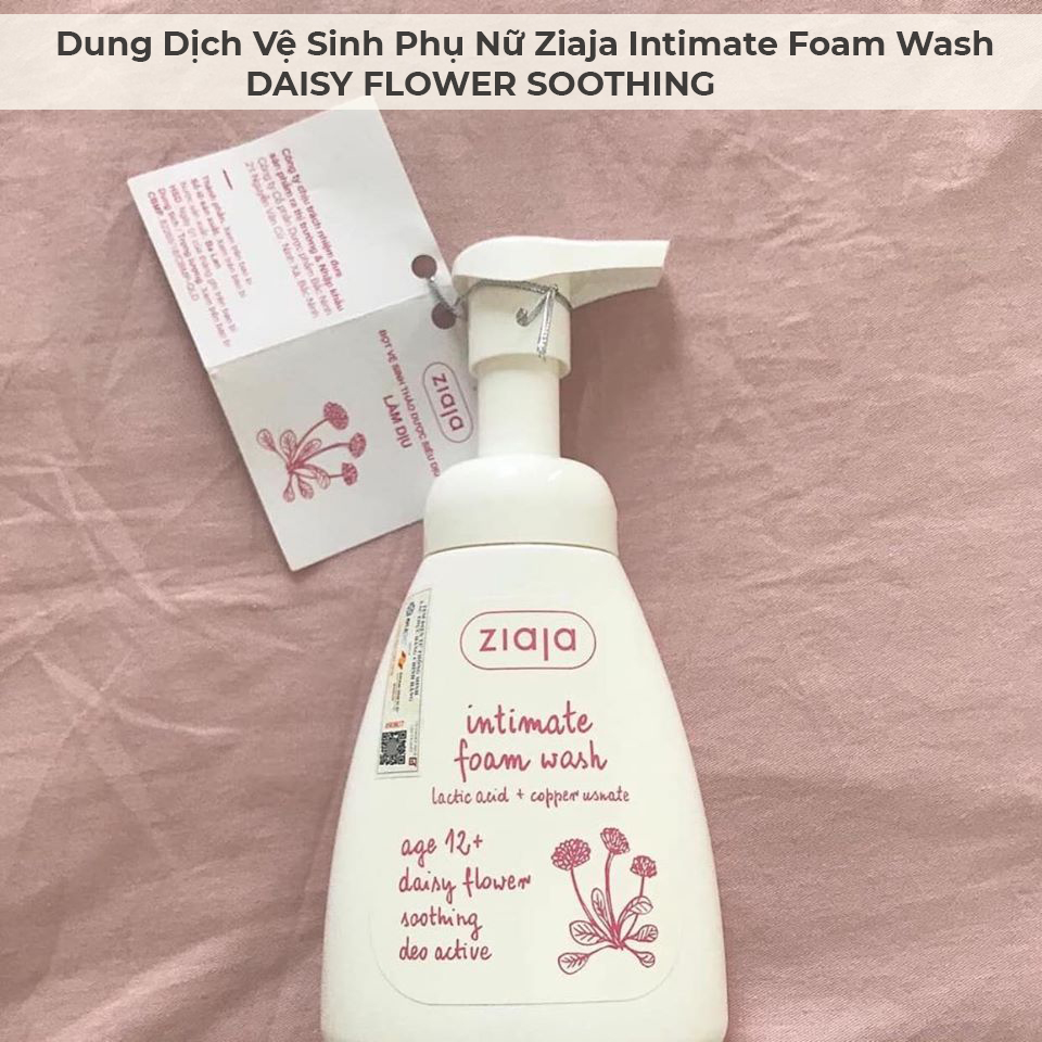 Dung Dịch Vệ Sinh Phụ Nữ Ziaja Intimate Foam Wash DAISY FLOWER SOOTHING 250ml-2 Dung Dịch Vệ Sinh Phụ Nữ Ziaja Intimate Foam Wash DAISY FLOWER SOOTHING 250ml-2