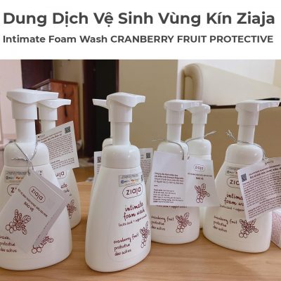 Dung Dịch Vệ Sinh Vùng Kín Ziaja Intimate Foam Wash CRANBERRY FRUIT PROTECTIVE 250ml-1
