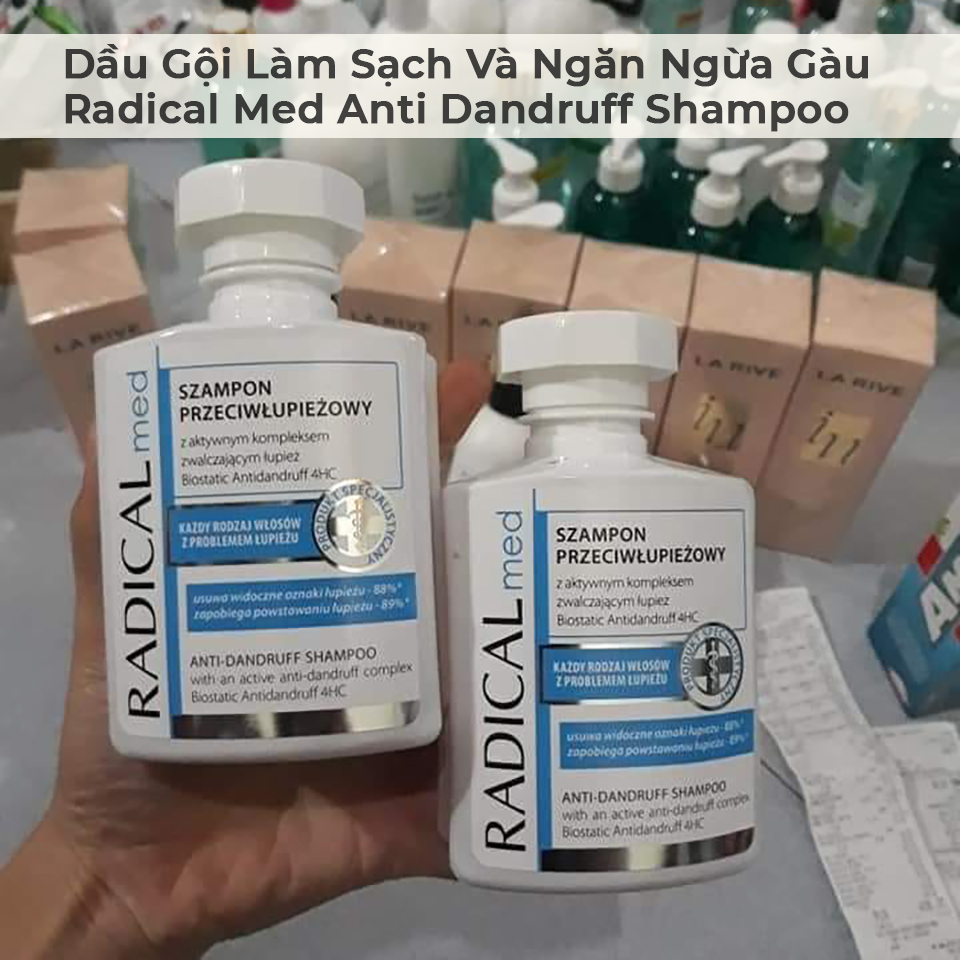 Dầu Gội Làm Sạch Và Ngăn Ngừa Gàu Radical Med Anti Dandruff Shampoo-2 Dầu Gội Làm Sạch Và Ngăn Ngừa Gàu Radical Med Anti Dandruff Shampoo-2