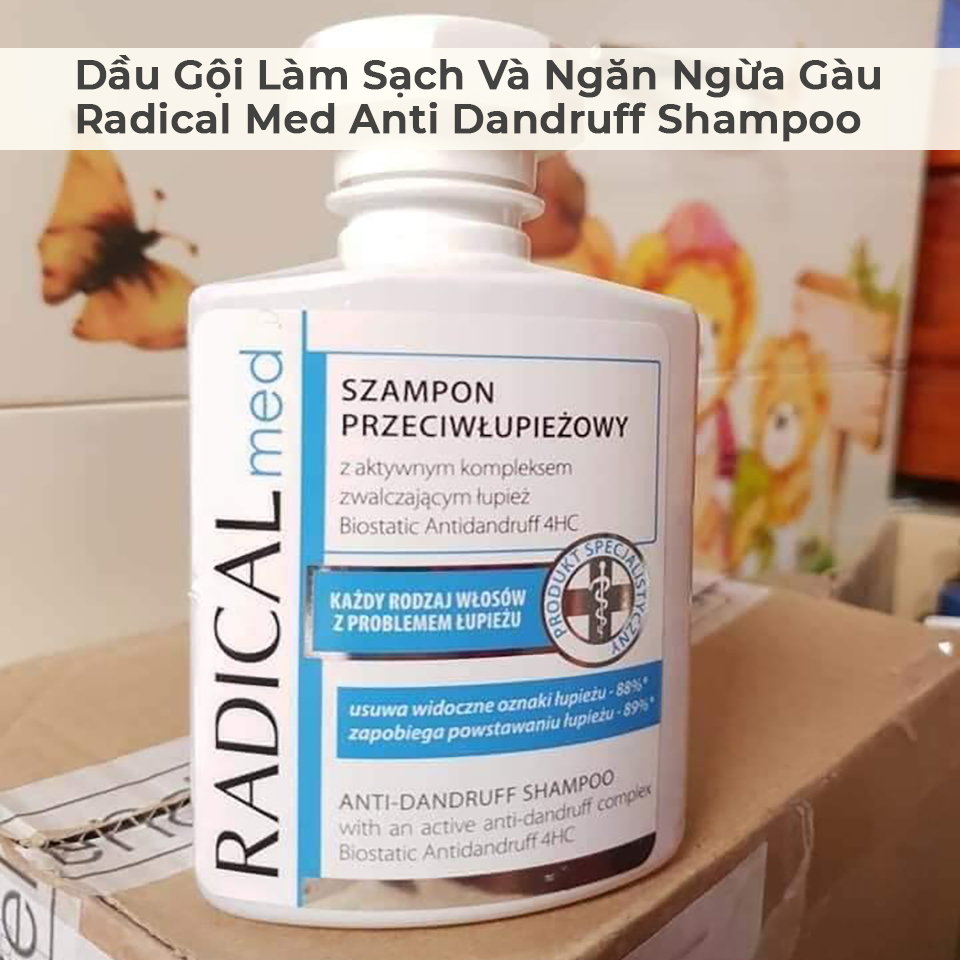 Dầu Gội Làm Sạch Và Ngăn Ngừa Gàu Radical Med Anti Dandruff Shampoo-4 Dầu Gội Làm Sạch Và Ngăn Ngừa Gàu Radical Med Anti Dandruff Shampoo-4
