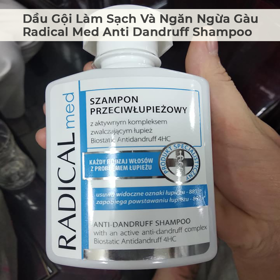 Dầu Gội Làm Sạch Và Ngăn Ngừa Gàu Radical Med Anti Dandruff Shampoo-6 Dầu Gội Làm Sạch Và Ngăn Ngừa Gàu Radical Med Anti Dandruff Shampoo-6
