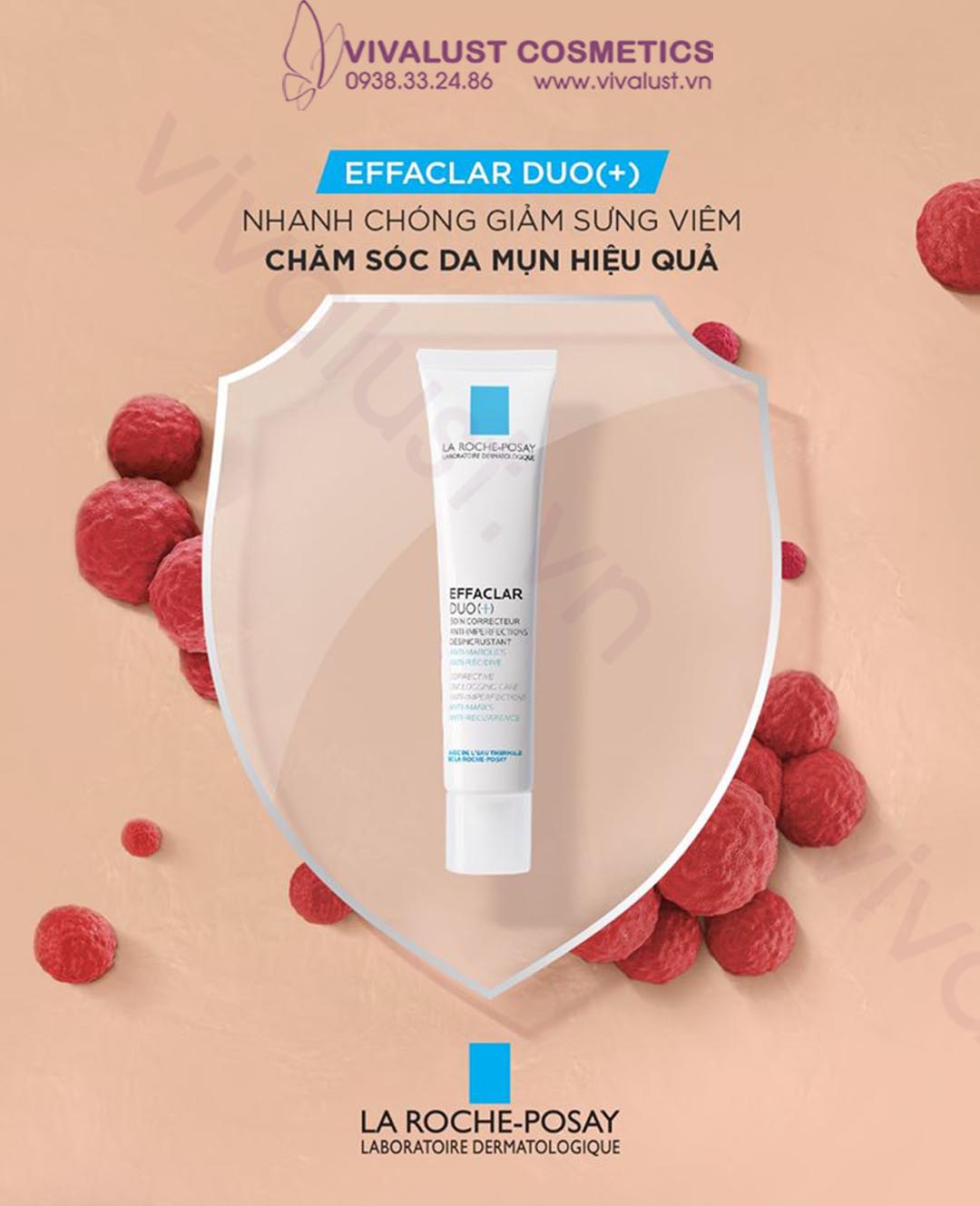 Kem Dưỡng Giúp Giảm Mụn Thông Thoáng Lỗ Chân Lông Và Ngăn Ngừa Vết Thâm Sau Mụn La Roche-Posay Effaclar Duo+ 40ml Kem Dưỡng Giúp Giảm Mụn Thông Thoáng Lỗ Chân Lông Và Ngăn Ngừa Vết Thâm Sau Mụn La Roche-Posay Effaclar Duo+ 40ml