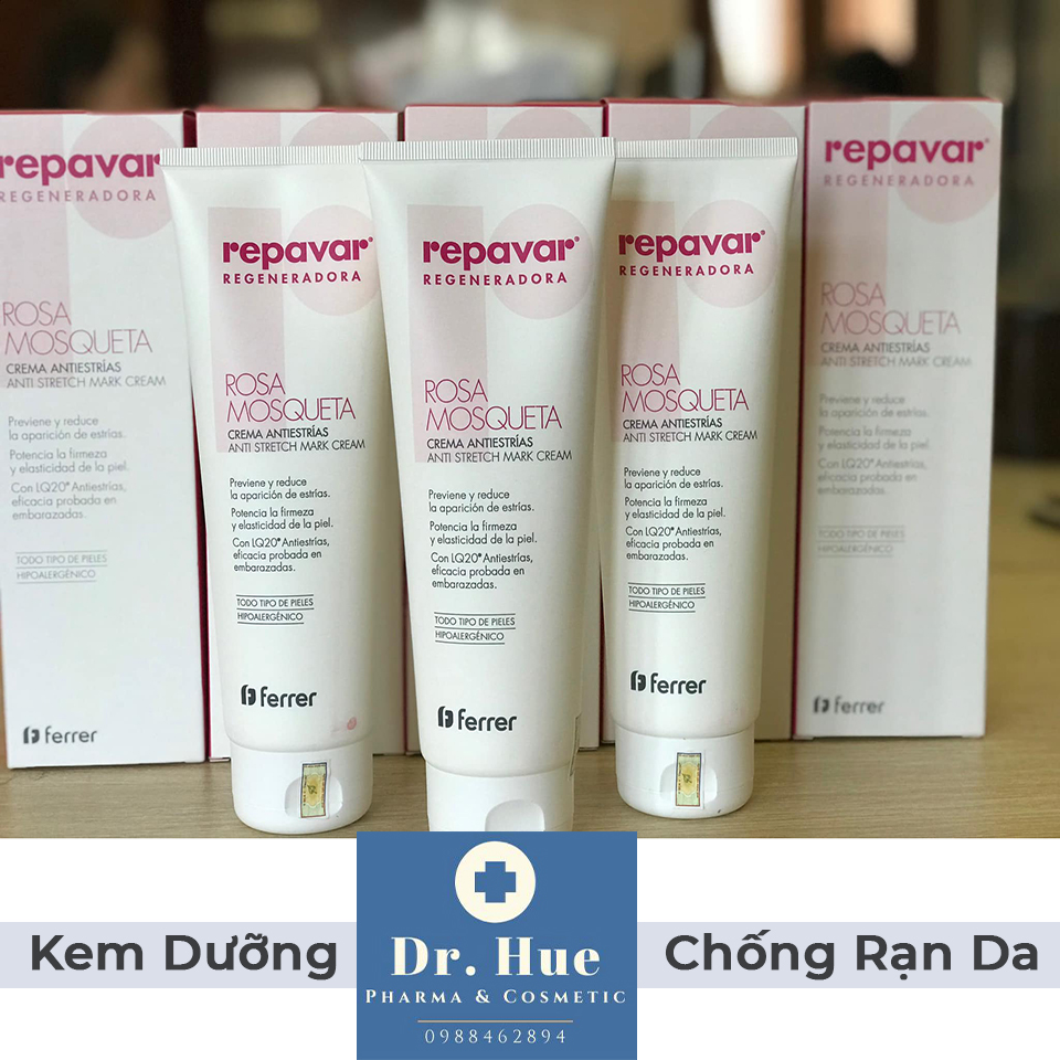 Kem Dưỡng Chống Rạn Da Repavar Regeneradora Anti Stretch Mark 250ml3 Kem Dưỡng Chống Rạn Da Repavar Regeneradora Anti Stretch Mark 250ml