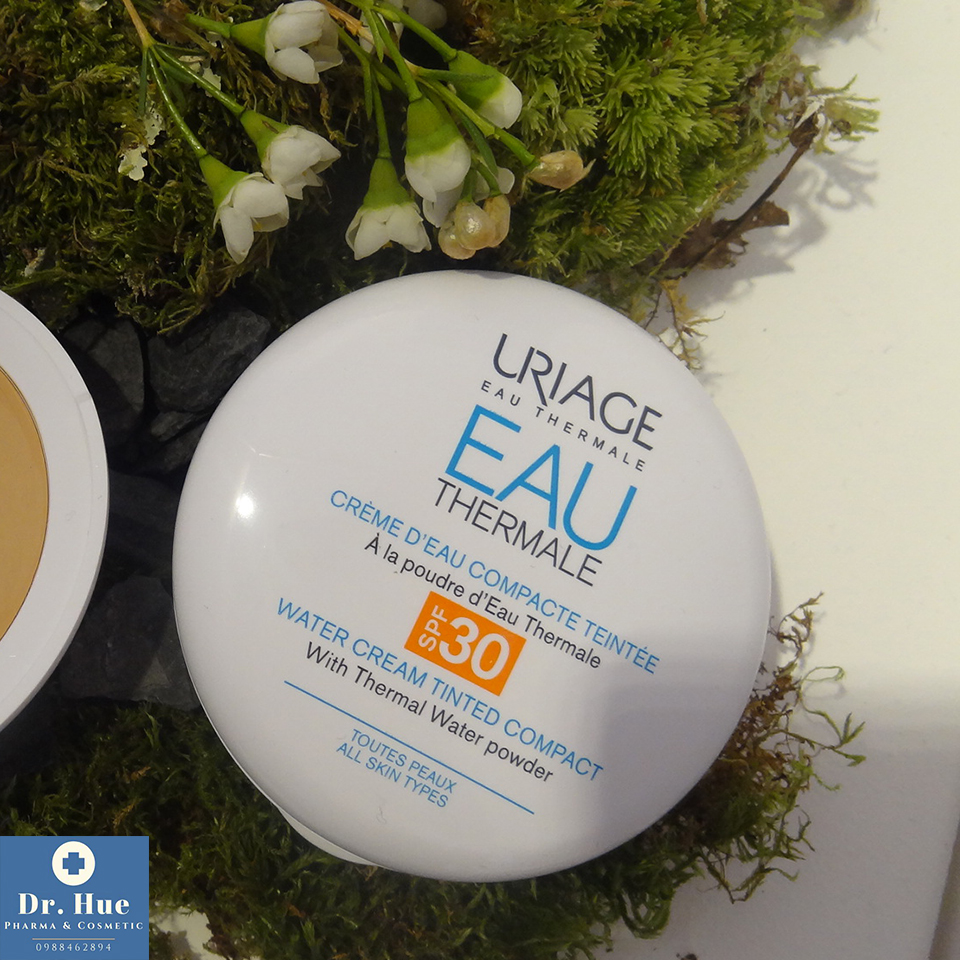 Kem phấn trang điểm chống nắng che khuyết điểm Uriage Bariésun Water cream tinted compact SPF308a Phấn tươi trang điểm chống nắng che khuyết điểm Uriage Bariésun Water cream tinted compact SPF30