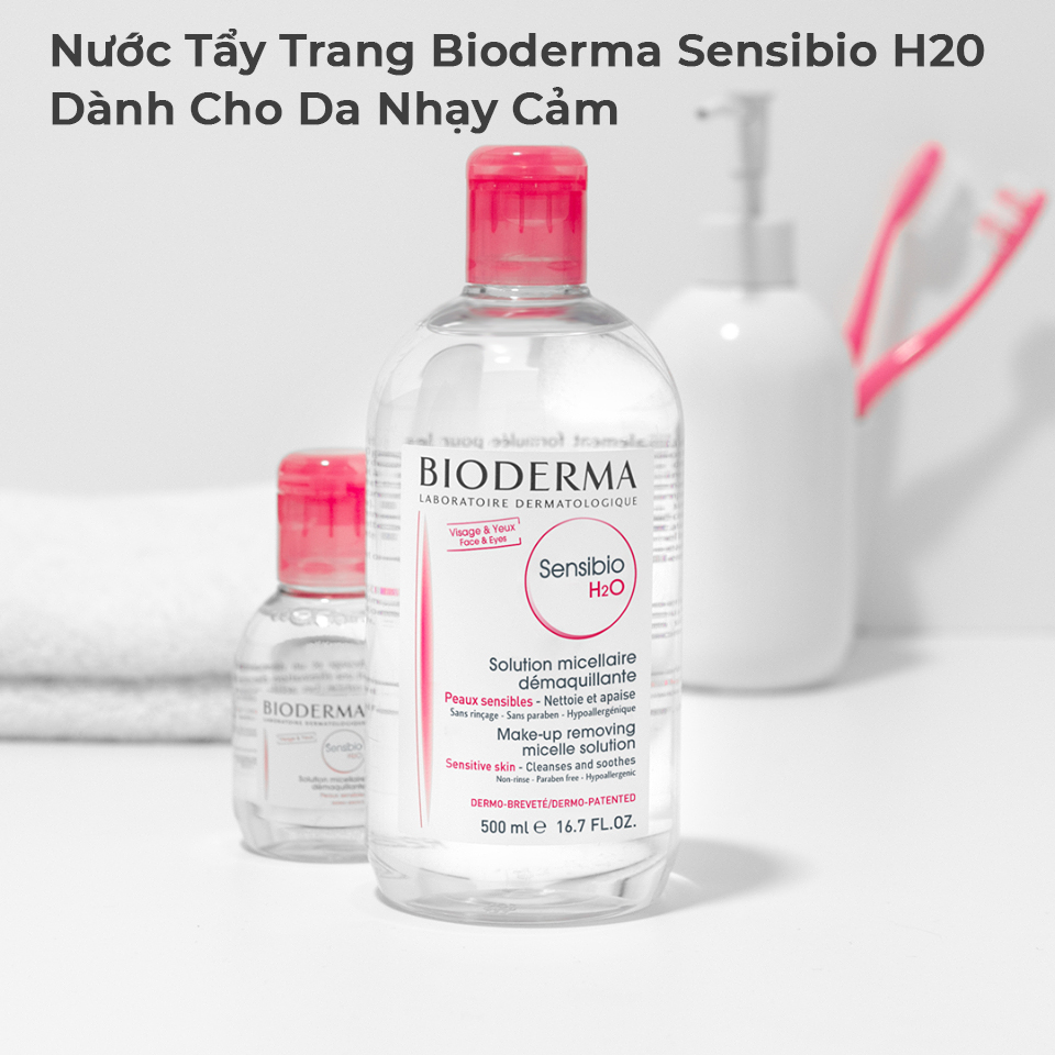 Nước Tẩy Trang Bioderma Sensibio H20 Dành Cho Da Nhạy Cảm 500ml-1 Nước Tẩy Trang Bioderma Sensibio H20 Dành Cho Da Nhạy Cảm 500ml-1