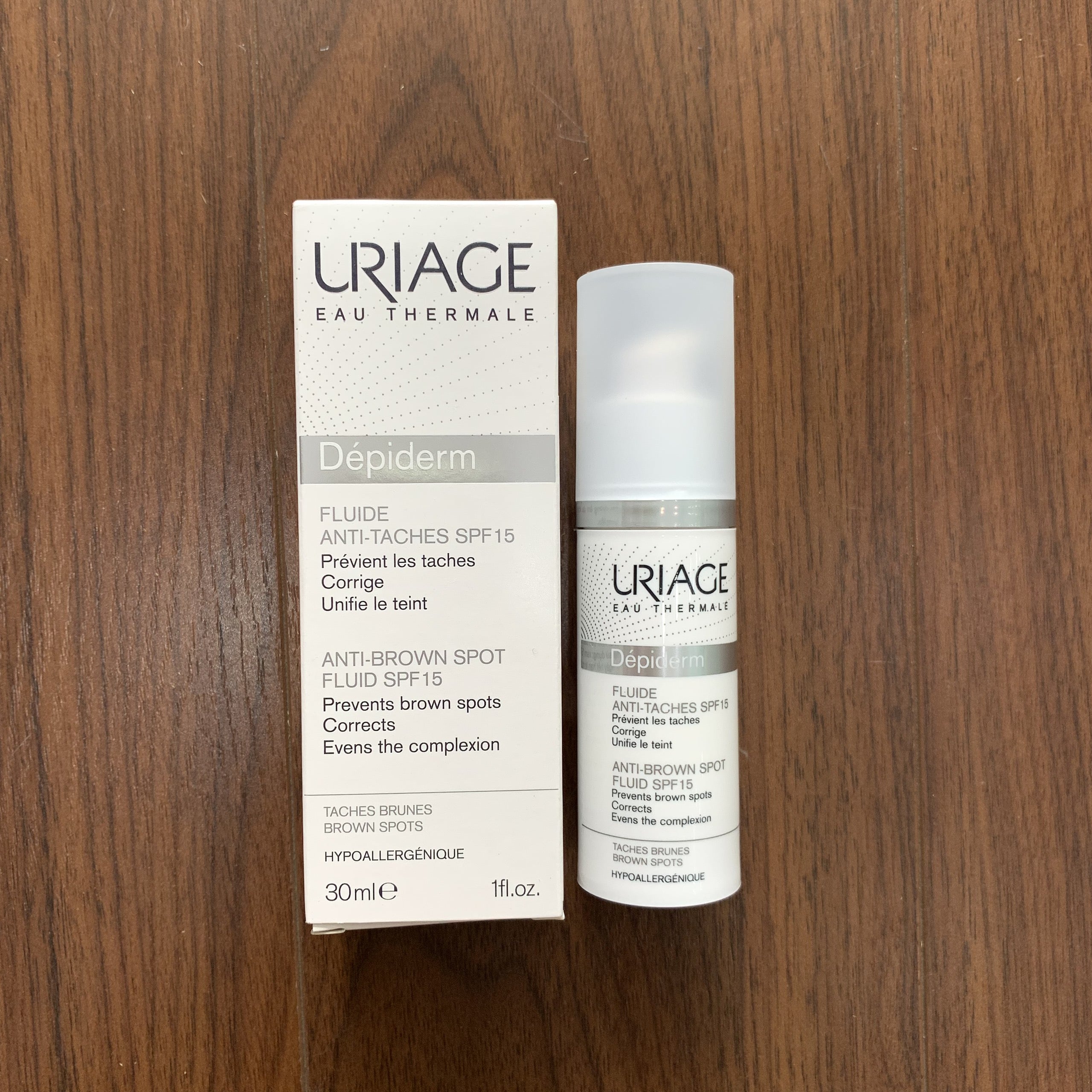 Sữa Dưỡng Ẩm Ngăn Ngừa và Giảm Nám Đốm Nâu Uriage FLUIDE ANTI TACHES SPF15 30ml4 Sữa Dưỡng Ẩm Ngăn Ngừa và Giảm Nám Đốm Nâu Uriage FLUIDE ANTI TACHES SPF15 30ml