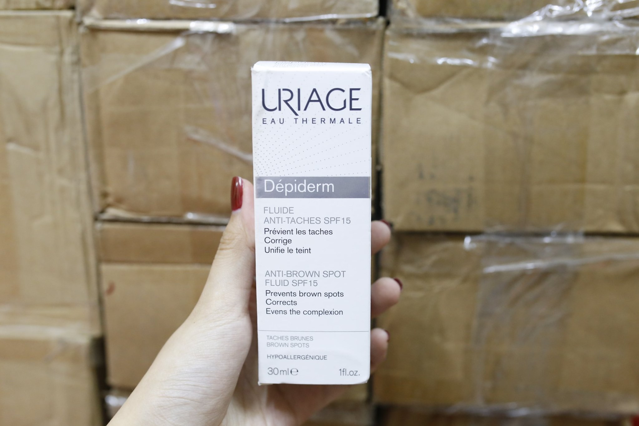 Sữa Dưỡng Ẩm Ngăn Ngừa và Giảm Nám Đốm Nâu Uriage FLUIDE ANTI TACHES SPF15 30ml7 Sữa Dưỡng Ẩm Ngăn Ngừa và Giảm Nám Đốm Nâu Uriage FLUIDE ANTI TACHES SPF15 30ml