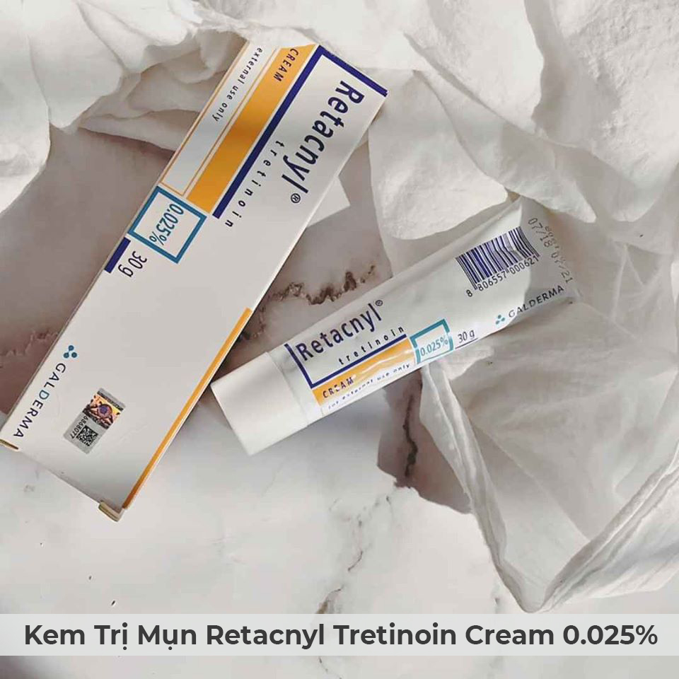 Kem Trị Mụn Retacnyl Tretinoin Cream 0.025% Galderma 30g-5 Kem Trị Mụn Retacnyl Tretinoin Cream 0.025% Galderma 30g-5