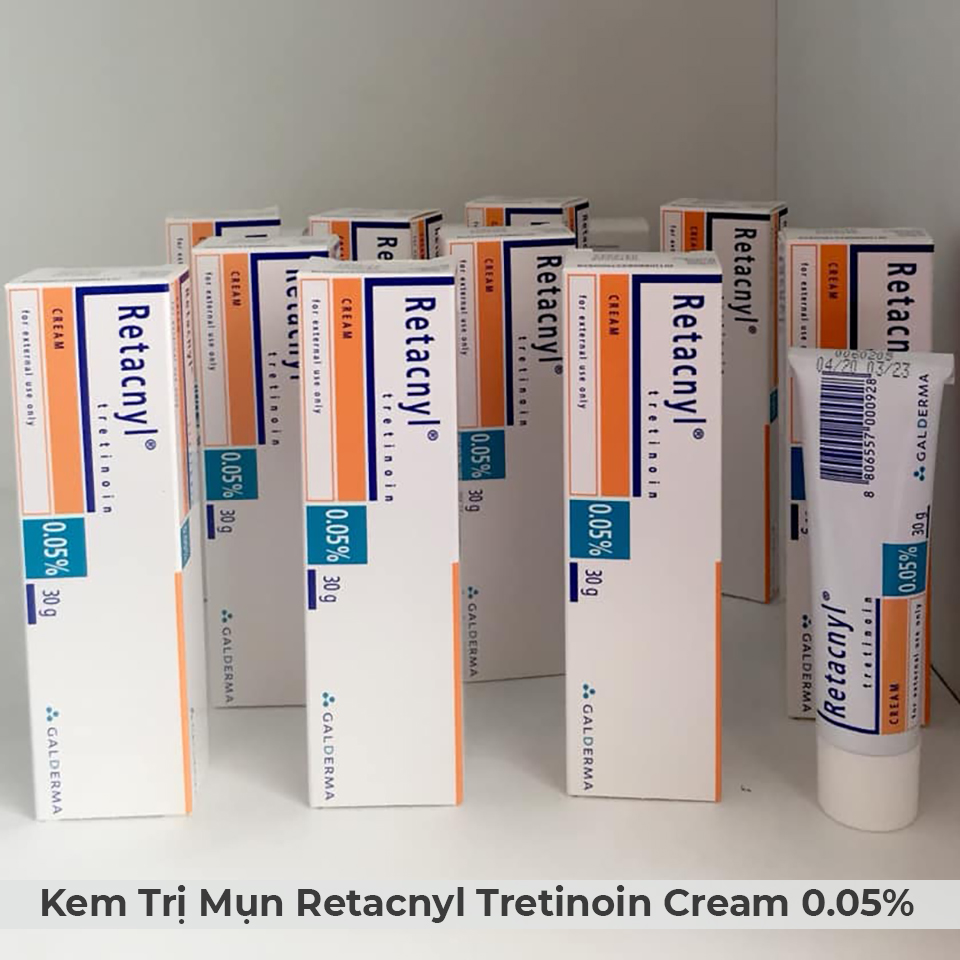Kem Trị Mụn Retacnyl Tretinoin Cream 0.05% Galderma 30g-1 Kem Trị Mụn Retacnyl Tretinoin Cream 0.05% Galderma 30g-1