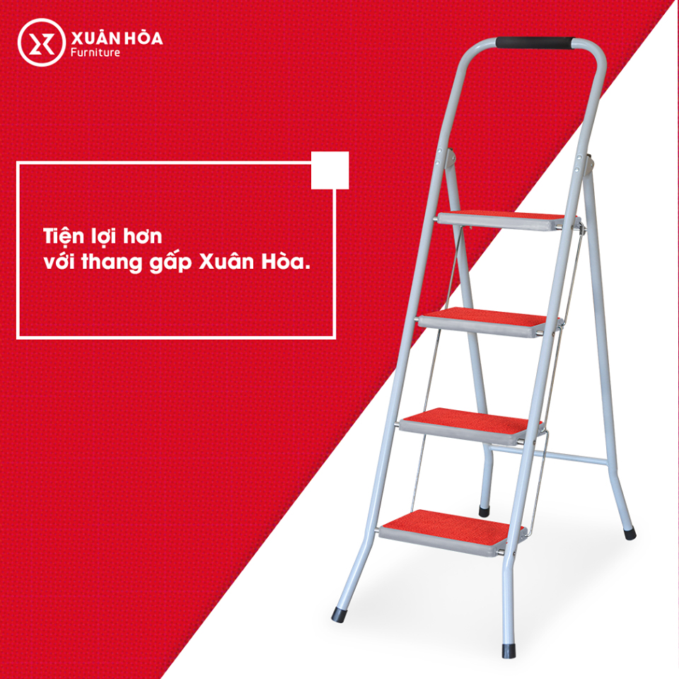Thang Gấp Xuân Hòa 4 Bậc TH-01-04-2 Thang Gấp Xuân Hòa 4 Bậc TH-01-04-2