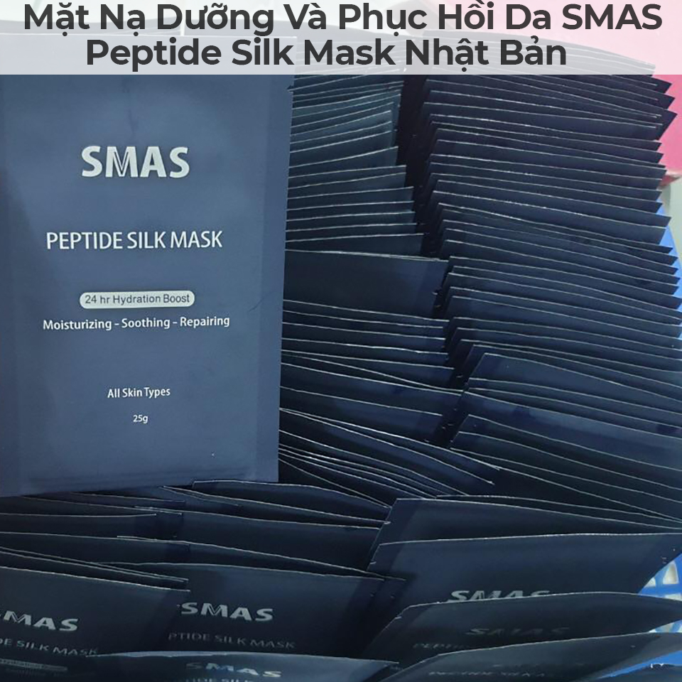 Mặt Nạ Dưỡng Và Phục Hồi Da SMAS Peptide Silk Mask Nhật Bản-10 Mặt Nạ Dưỡng Và Phục Hồi Da SMAS Peptide Silk Mask Nhật Bản-10
