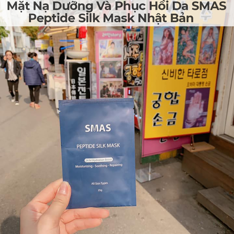 Mặt Nạ Dưỡng Và Phục Hồi Da SMAS Peptide Silk Mask Nhật Bản-18 Mặt Nạ Dưỡng Và Phục Hồi Da SMAS Peptide Silk Mask Nhật Bản-18