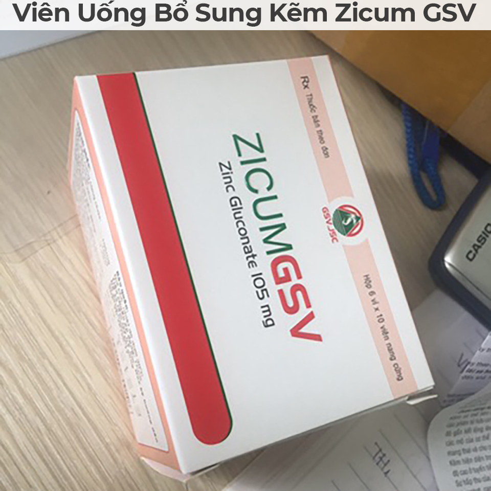 Viên Uống Bổ Sung Kẽm Zicum GSV-5 Viên Uống Bổ Sung Kẽm Zicum GSV-5