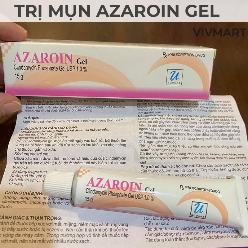Gel Trị Mụn Trứng Cá Azaroin Gel-2