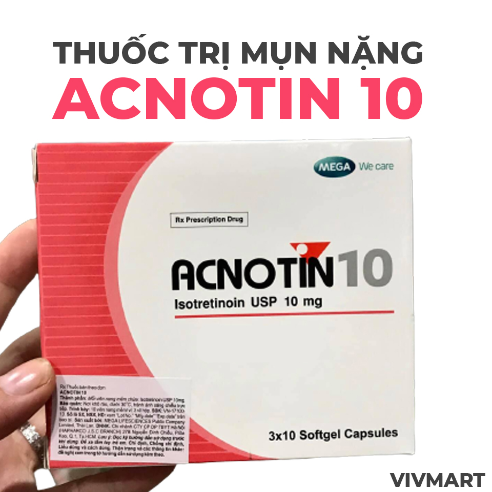 Thuốc trị mụn trứng cá nặng acnotin 10-3 Thuốc trị mụn trứng cá nặng acnotin 10-3