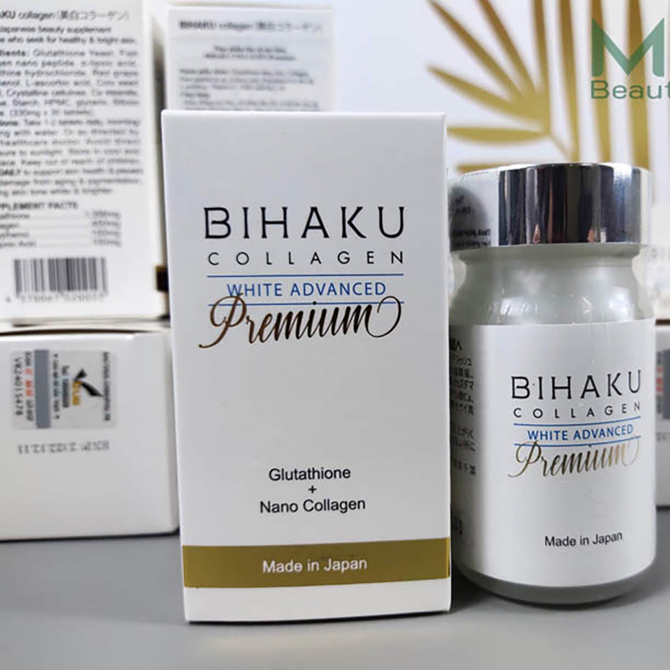 Viên Uống Bihaku Collagen Premium Nhật Bản Bổ Sung Collagen, Trắng Da, Mờ Nám-2 Viên Uống Bihaku Collagen Premium Nhật Bản Bổ Sung Collagen, Trắng Da, Mờ Nám-2