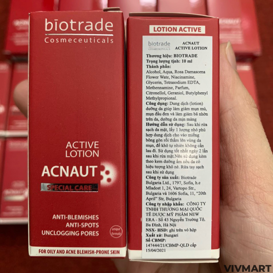 Chấm mụn Biotrade Acnaut Active Lotion 10ml-10 Chấm mụn Biotrade Acnaut Active Lotion 10ml-10