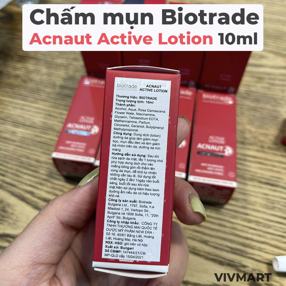 Chấm mụn Biotrade Acnaut Active Lotion 10ml-7 Chấm mụn Biotrade Acnaut Active Lotion 10ml-7
