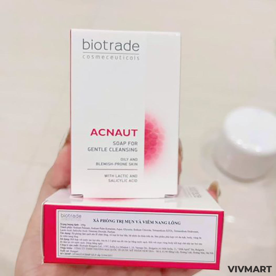 Xà Phòng Trị Mụn Và Viêm Nang Lông Biotrade Acnaut Soap-5 Xà Phòng Trị Mụn Và Viêm Nang Lông Biotrade Acnaut Soap-5