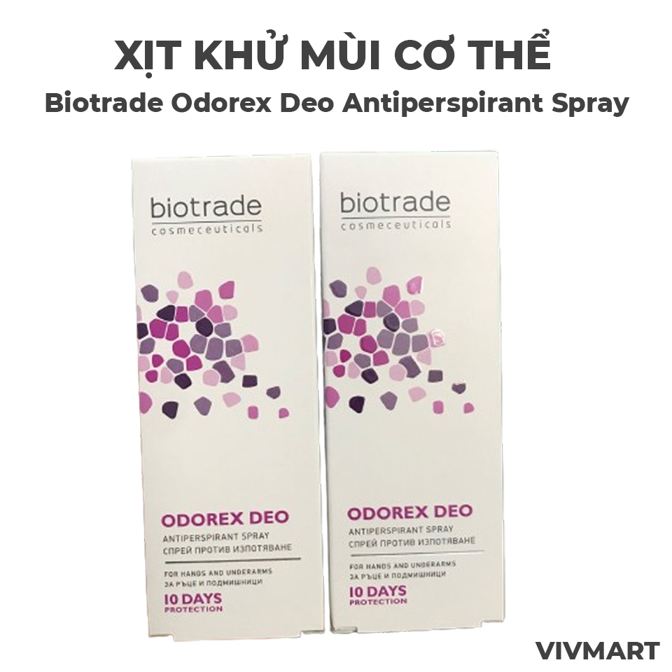 Xịt Khử Mùi Cơ Thể Biotrade Odorex Deo Antiperspirant Spray 40ml-7 Xịt Khử Mùi Cơ Thể Biotrade Odorex Deo Antiperspirant Spray 40ml-7